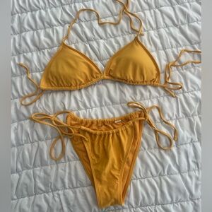 Abercrombie & Fitch Sunny Yellow Bikini L (top) M (bottoms)